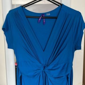 Seraphine knot front maternity dress